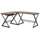 Alamont Home - Singleton L Contemporary Laminate Home Office Desk - Teakwood