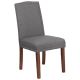 Alamont Home - Hercules Paddington Midcentury Fabric Side Chair - Upholstered - Gray Fabric