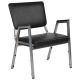 Alamont Home - Hercules Contemporary Vinyl Big & Tall Stack Chair - Black Vinyl ALA-YVEH-240195
