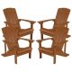 Alamont Home - Charlestown Adirondack Chair (set of 4) - Teak