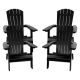 Alamont Home - Charlestown Adirondack Chair (set of 4) - Black