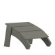 Alamont Home - Sawyer Indoor/Outdoor Poly Resin Adirondack Style Ottoman - Gray
