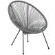 Alamont Home - Valencia Oval Comfort Take Ten Contemporary Bungee Bungee Chair - Gray