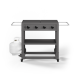 TYTUS Grills - Fresno 4-Burner Flat Top Griddle - Gray