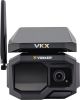 Vosker - VKX Outdoor Solar Powered 1080p Security Camera with 4G-LTE Cellular Connectivity - Black