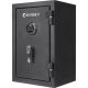 Barska - 2.02 Cu. ft Biometric Keypad Fire Resistant Safe - Black