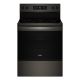 Whirlpool - 5.3 Cu. Ft. Freestanding Single Electric Range with Steam Air Fry and Air Baking - Black Stainless Steel