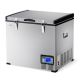 Costway - 63-Quart Portable Electric Car Cooler Refrigerator / Freezer Compressor for RVs Camping - Black/Gray