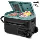 Costway - Dual Zone 12V Car Refrigerator 42QT Portable Compressor Fridge Freezer (-4℉~68℉) for RVs - Green