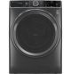 GE Profile - 5.5 Cu. Ft. High Efficiency Stackable Smart Front Load Washer with Steam and UltraFresh Vent System Plus With OdorBlock - Carbon Graphite