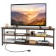 Costway - Corner TV Stand for TVs up to 65