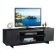Costway - Modern TV Stand Media Entertainment Center for TV's up To 65'' w/Storage Cabinet - Black