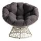 OSP Home Furnishings - Papasan Chair - Gray