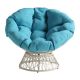 OSP Home Furnishings - Papasan Chair - Blue BF29296CM-BL