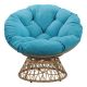 OSP Home Furnishings - Papasan Chair - Blue KMP2528-BL
