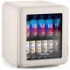Cooluli Decor 1.7 cuft Glass Beverage Cooler - Cream