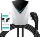 Lectron - J1772 Level 2 NEMA 14-50/Hardwired Electric Vehicle (EV) Charging Station (WiFi) w/ App Control-up to 48A - 16' - White