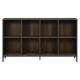 OSP Home Furnishings - Ace 8 Cube Bookcase/Storage - Ash