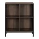 OSP Home Furnishings - Ace 4 Cube Storage/Bookcase - Ozark Ash
