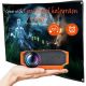 AAXA - HP4 Halloween Projector for Haunted Windows, AutoPlay(tm), Timer Onboard, 1080p Native, 8 Pre-Loaded Hologram Movies, BT - Orange/Black