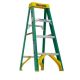 Werner 4 ft. Fiberglass Step Ladder (8 ft. Reach Height) with 225 lb. Load Capacity Type II Duty Rating FS204