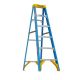 Werner 6 ft. Fiberglass Step Ladder (10 ft. Reach Height) with 250 lb. Load Capacity Type I Duty Rating FS106