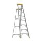 Werner 8 ft. Aluminum Step Ladder (12 ft. Reach Height) with 250 lb. Load Capacity Type I Duty Rating 368