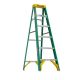 Werner 6 ft. Fiberglass Step Ladder (10 ft. Reach Height) with 225 lb. Load Capacity Type II Duty Rating FS206
