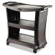 Rubbermaid Commercial Products Executive 3-Shelf Service Cart RCP9T6800BK