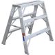 Werner 3 ft. Aluminum Extra-Wide Work Stand Step Ladder with 300 lb. Load Capacity Type IA Duty Rating TW373-30