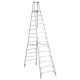 Werner 14 ft. Aluminum Platform Step Ladder (20 ft. Reach Height) with 300 lb. Load Capacity Type IA Duty Rating P414