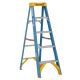 Werner 5 ft. Fiberglass Step Ladder with 250 lb. Load Capacity Type I Duty Rating 6005
