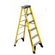 Werner 6 ft. Fiberglass Single-Sided Step Ladder with 375 lbs. Load Capacity Type IAA Duty Rating 7306