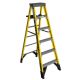 Werner 6 ft. Fiberglass Step Ladder with Shelf 375 lb. Load Capacity Type IAA Duty Rating 7306S