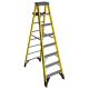 Werner 8 ft. Fiberglass Step Ladder with Shelf 375 lb. Load Capacity Type IAA Duty Rating 7308S