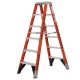 Werner 6 ft. Fiberglass Twin Step Ladder with 375 lbs. Load Capacity Type IAA Duty Rating T7406