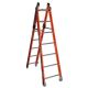 Werner 14 ft. Fiberglass Combination Multi-Position Ladder with 375 lb. Load Capacity Type IAA Duty Rating 7807