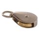The Hillman Group Hardware Essentials Solid Brass Single Sheave Swivel Pulley (1/2