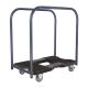 SNAP-LOC 1,500 lbs. Capacity Industrial Stength Professional E-Track Panel Cart Dolly in Black SL1500PC4B