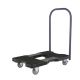 SNAP-LOC 1500 lbs. Capacity Industrial Strength Professional E-Track Push Cart Dolly in Black SL1500P4B