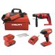 Hilti 22-Volt Lithium-Ion Cordless Rotary Hammer Drill/Impact Driver Compact Combo Kit (2-Tool)