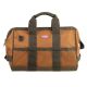 BUCKET BOSS Gatemouth 16 in. Tool Bag in Brown and Green with 16 Pockets