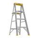 Werner 4 ft. Aluminum Step Ladder (8 ft. Reach Height) with 250 lb. Load Capacity Type I Duty Rating 364