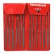 Crescent Nicholson 4 in. Miniature 0-Cut Swiss Pattern Assorted File Set with Pouch (12-Piece)