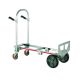 Magliner 1,000 lb. Capacity Gemini Jr. Convertible Aluminum Modular Hand Truck with Balloon Cushion Wheels GMK16UAB