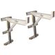 MetalTech 21.75 in. x 10 in. x 29 in. Aluminum Adjustable 3-Rung Ladder Jacks for Scaffold Extension Walk Boards or Ladder, 2-Pack E-LJ30P