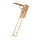 Fakro LWP-L 8 ft. 8 in. - 10 ft. 8 in., 22.5 in. x 54 in. Insulated Wood Attic Ladder with 300 lb. Maximum Load Capacity 66853