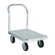 Magliner 2,800 lb. Capacity 30 in. x 60 in. Smooth Deck Aluminum Platform Truck w/ One Handle, 8 in. Thermoplastic Rubber Wheels PTK3060S1-Q