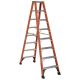 Louisville Ladder 8 ft. Fiberglass Twin Step Ladder with 375 lbs. Load Capacity Type IAA Duty Rating FM1408HD