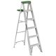 Louisville Ladder 6 ft. Aluminum Step Ladder, 10.5 ft. Reach with 225 lbs. Load Capacity Type II Duty Rating AS4006